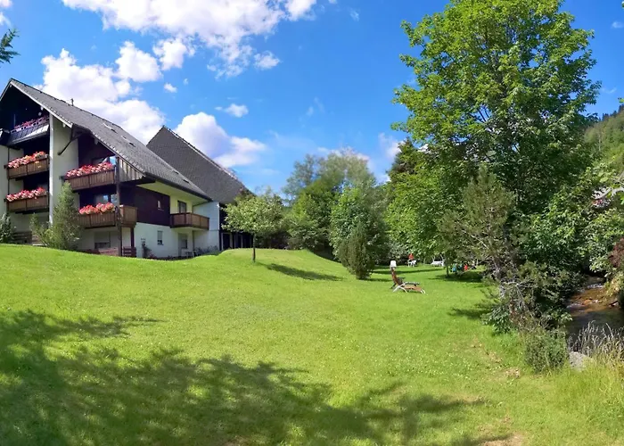 Naturidyll Am Fluss - Ferienhaus Albmatte - Grosser Garten Zum Grillen Und Entspannen-Direkt Neben Dem Radon Revitalbad Mit Sauna Und Thermalbecken